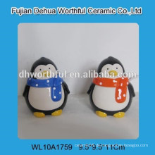Lovely Pinguin Form Keramik Würze Topf mit Löffel